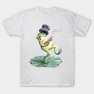 Dancing Ukulele Frog T-Shirt